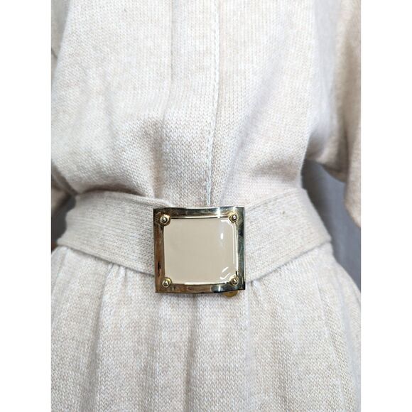 Vintage St. John By Marie Gray Santana Knit Sweater Dress Size 12 Belt Old Money - Picture 7 of 16